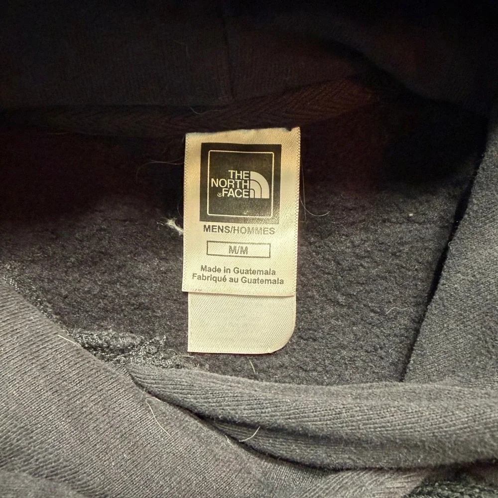 The North Face Hoodie Mens Medium Black Logo Pullover Sweatshirt